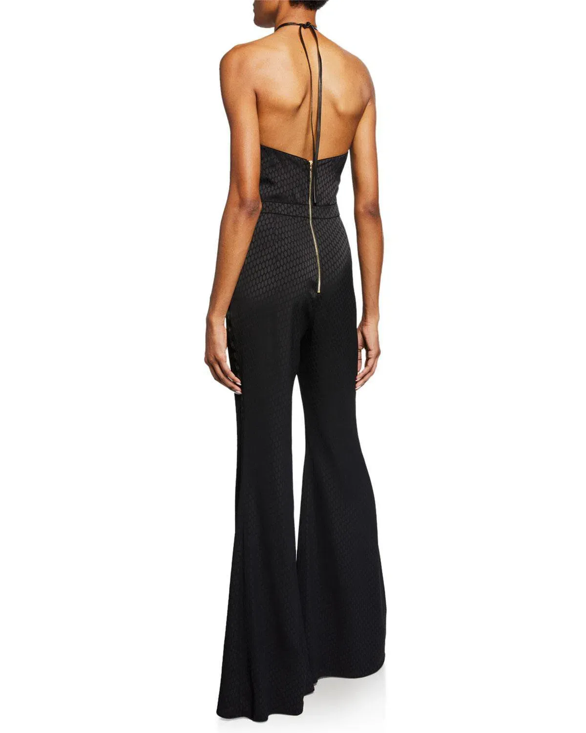 Alexis Naila Wide Leg Halter Jumpsuit Black Size 10 - Image 5