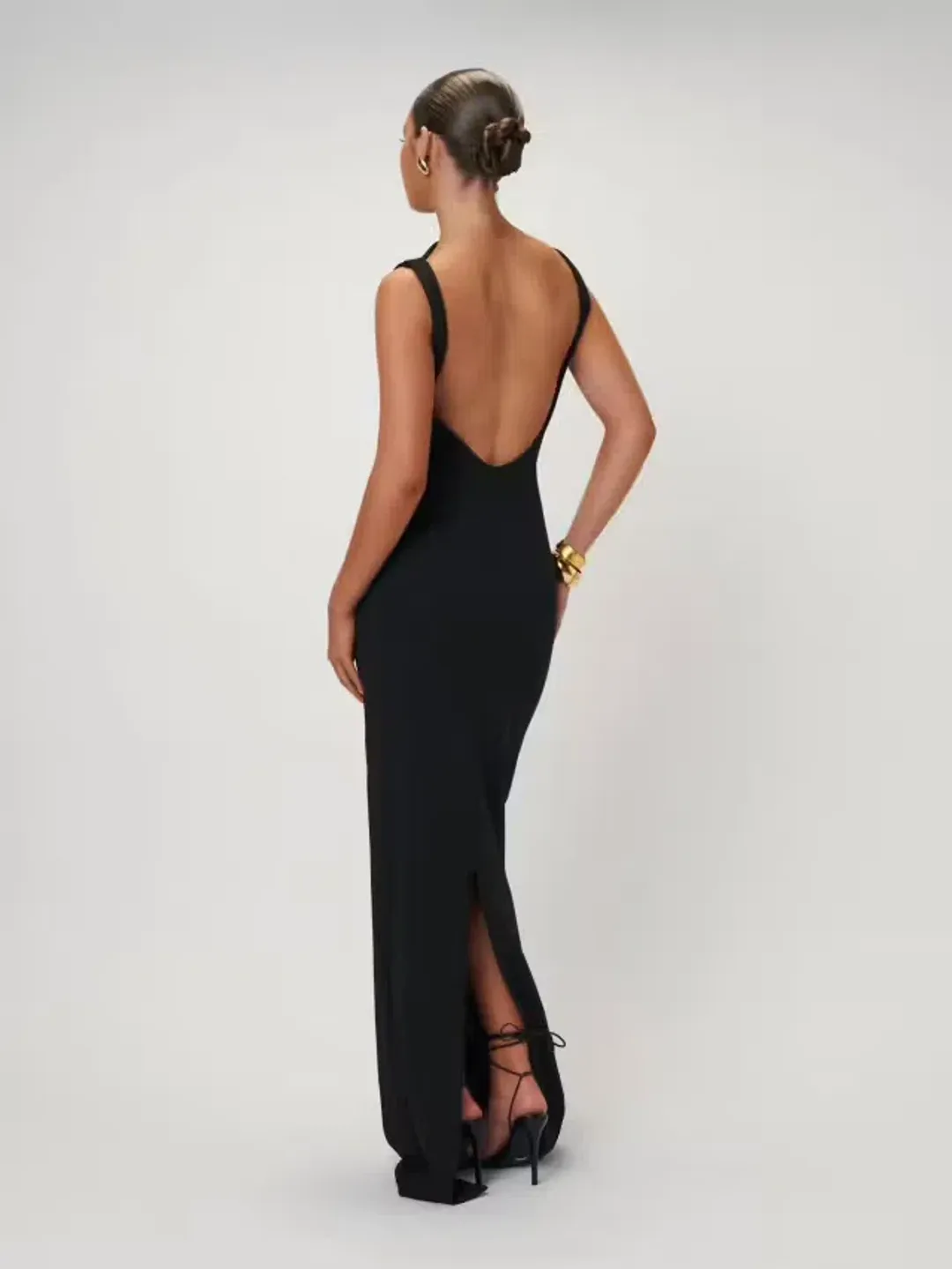 Effie Kats Verona Gown Black Size XS / Au 6 for rent on The Volte - main image
