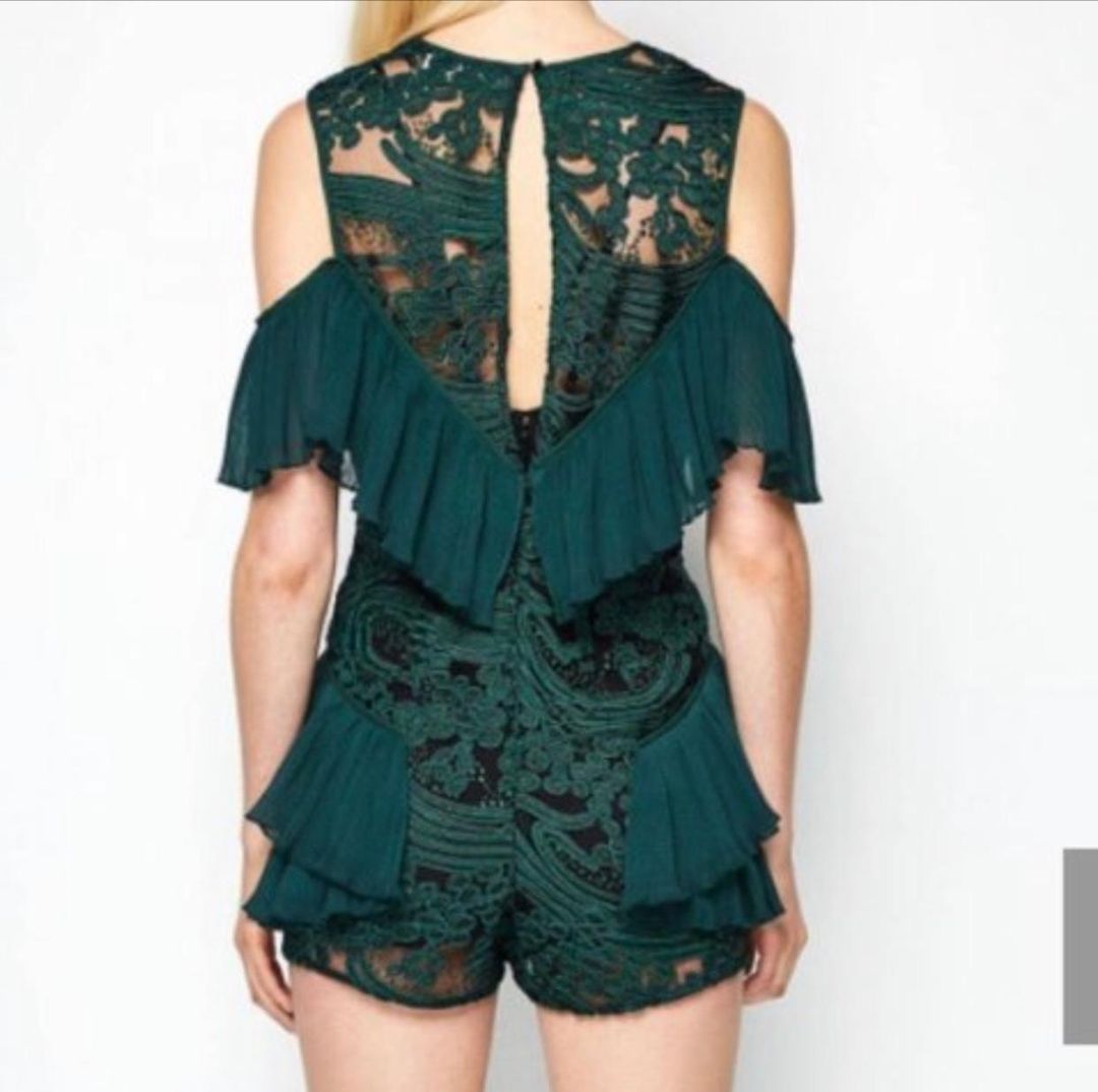 Alice McCall Adore Green Playsuit Size 6 for rent on The Volte - main image