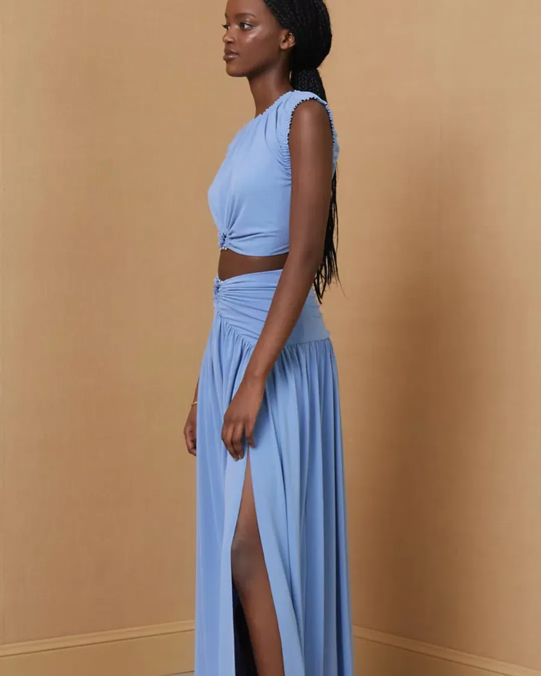 Bec & Bridge Minx Top and Skirt Set in Blue Size S / AU 8 for rent on The Volte - main image