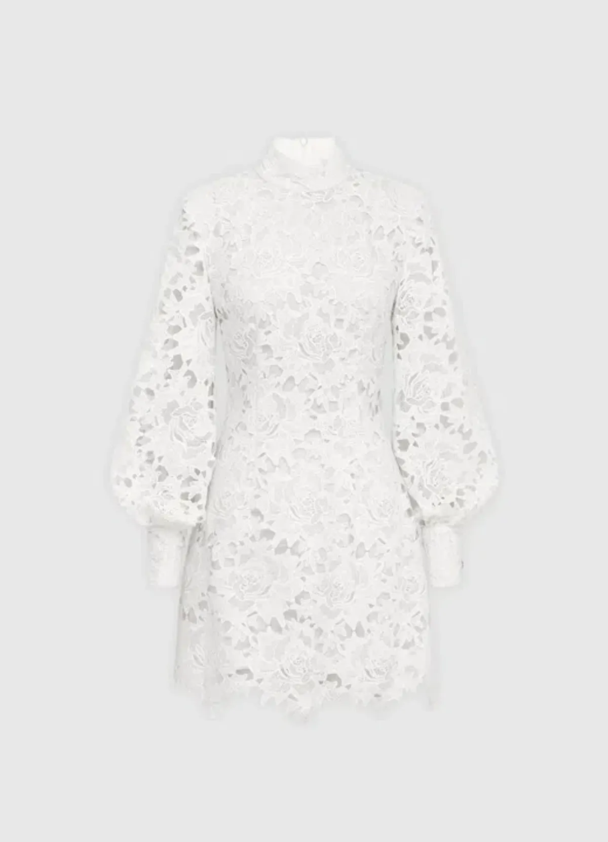 Leo Lin Isla Lace Mini Dress Snow Size 10 - Image 4