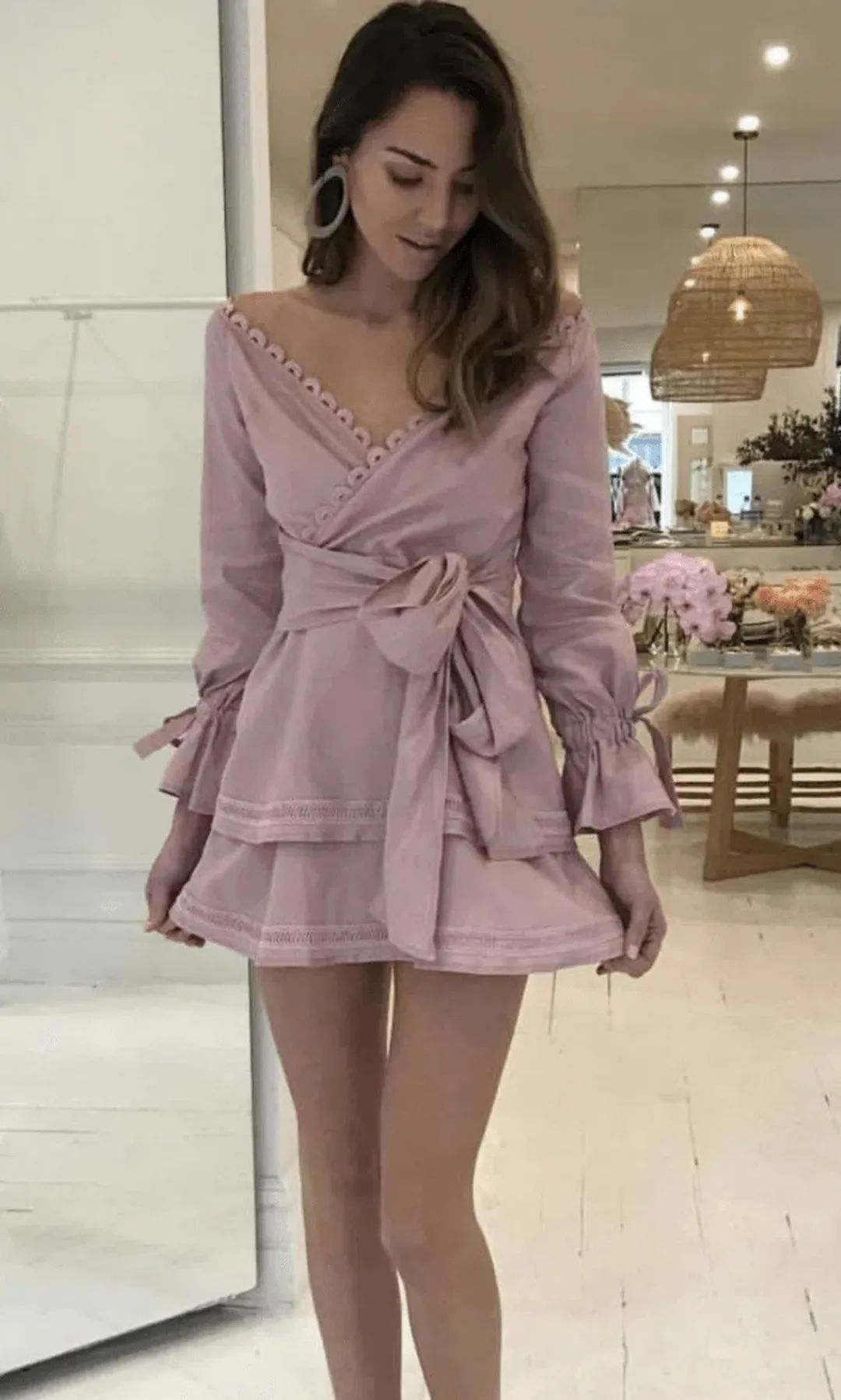 New Romantics LuLu Dress Desert Pink Size 12 for rent on The Volte - main image