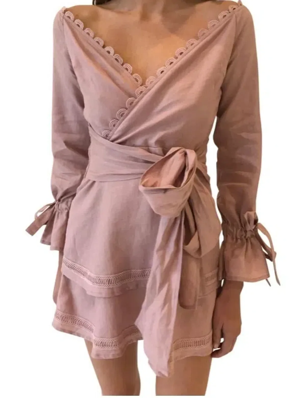 New Romantics LuLu Dress Desert Pink Size 12 - Image 3