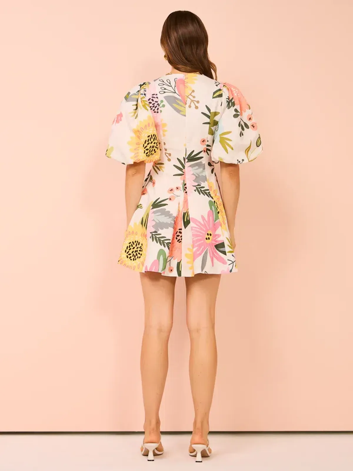 By Nicola Wavy Mini Dress In Potpourri Size 8 - Image 6