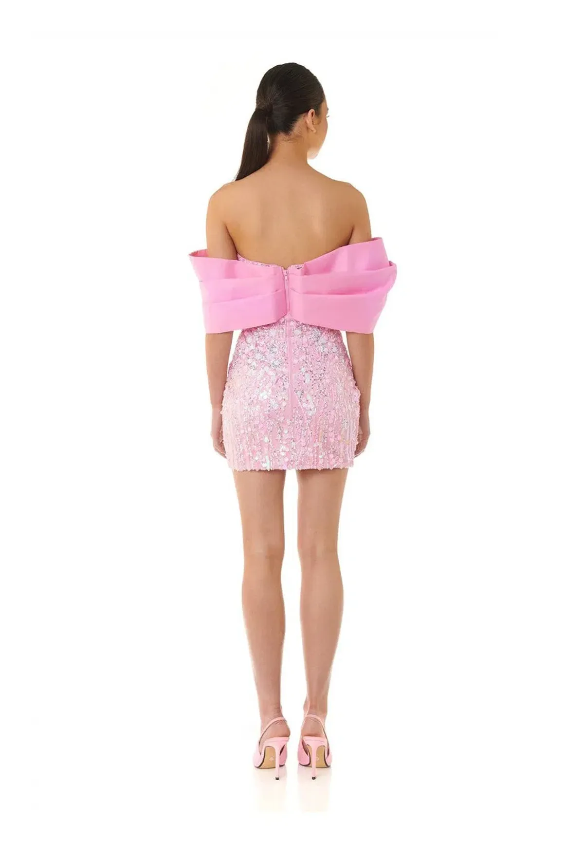 Eliya The Label Bianca Mini Dress in Pink Size Small / AU 8 - Image 3