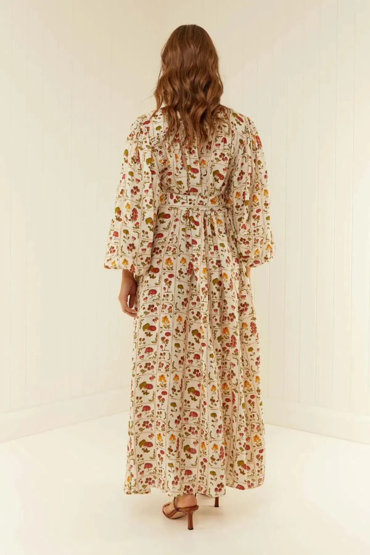 Palm Noosa Noddy Dress Tomato Tile Print Size 14 - Image 2