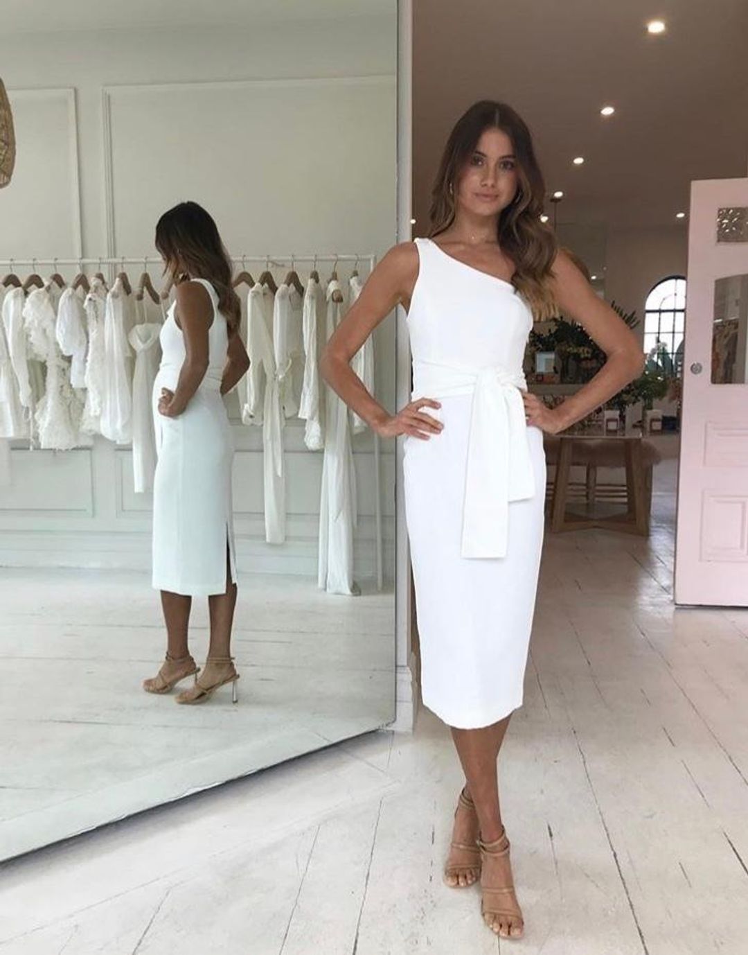 Shona Joy Bryant One Shoulder White Size AU 10 for rent on The Volte - main image