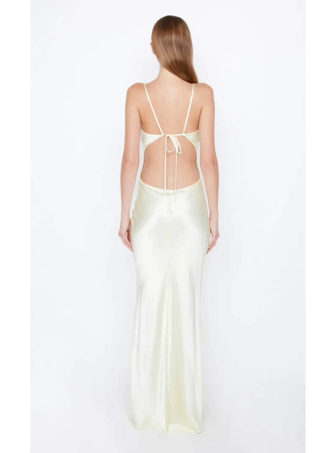 Bec & Bridge Cedar City Maxi Dress Ice Yellow Size AU 6 for rent on The Volte - main image