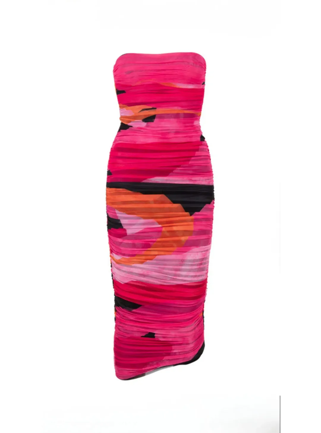 House of CB Sasha Midi Dress Multi Size L / AU 12 for rent on The Volte - main image