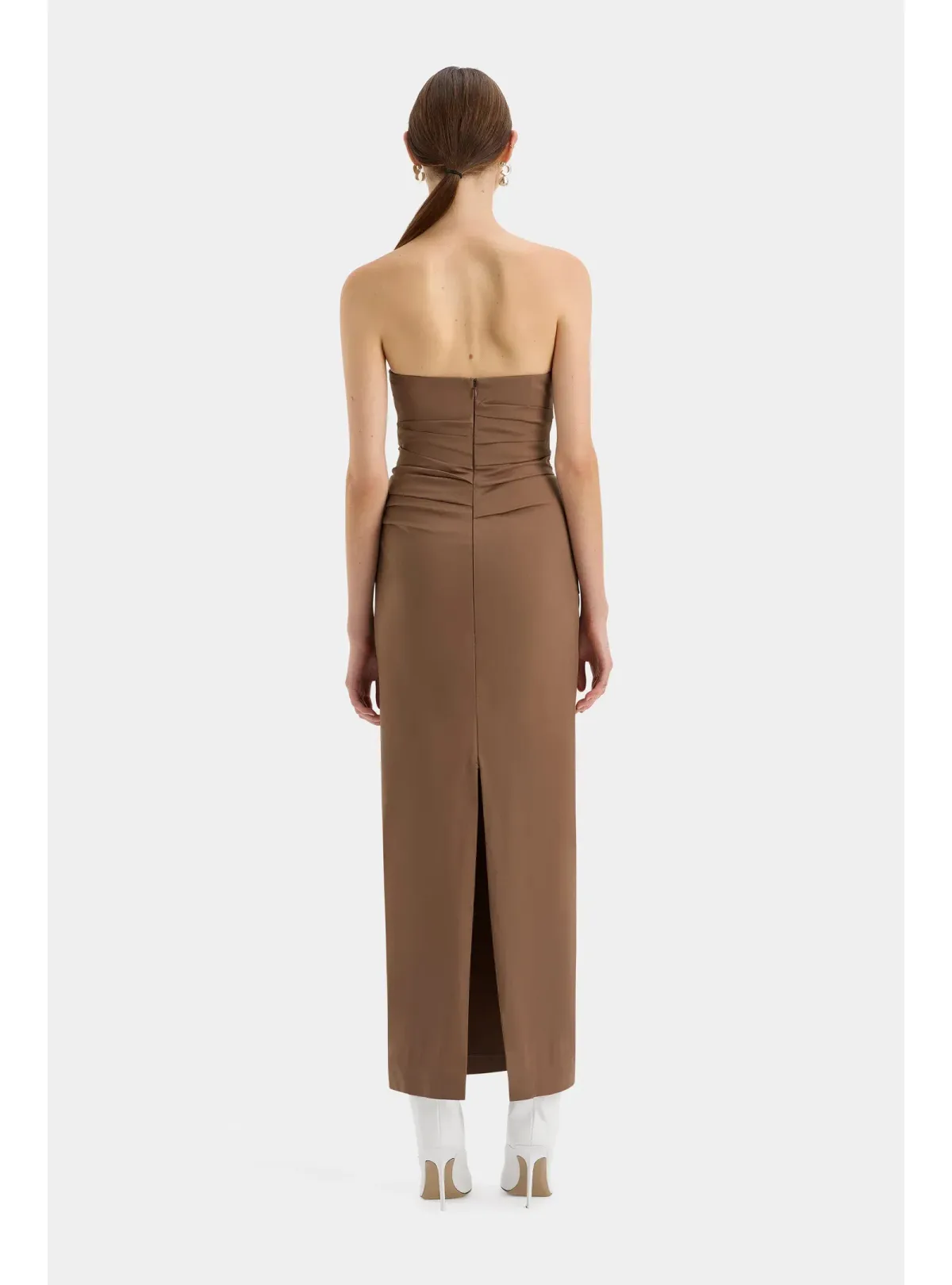Sir the Label Alba Gown in Mocha Size AU 8 - Image 3