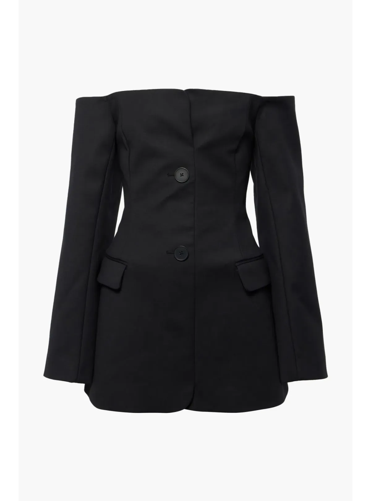 Sir The Label Sandrine Tailored Mini Dress Black Size AU 10  - Image 3