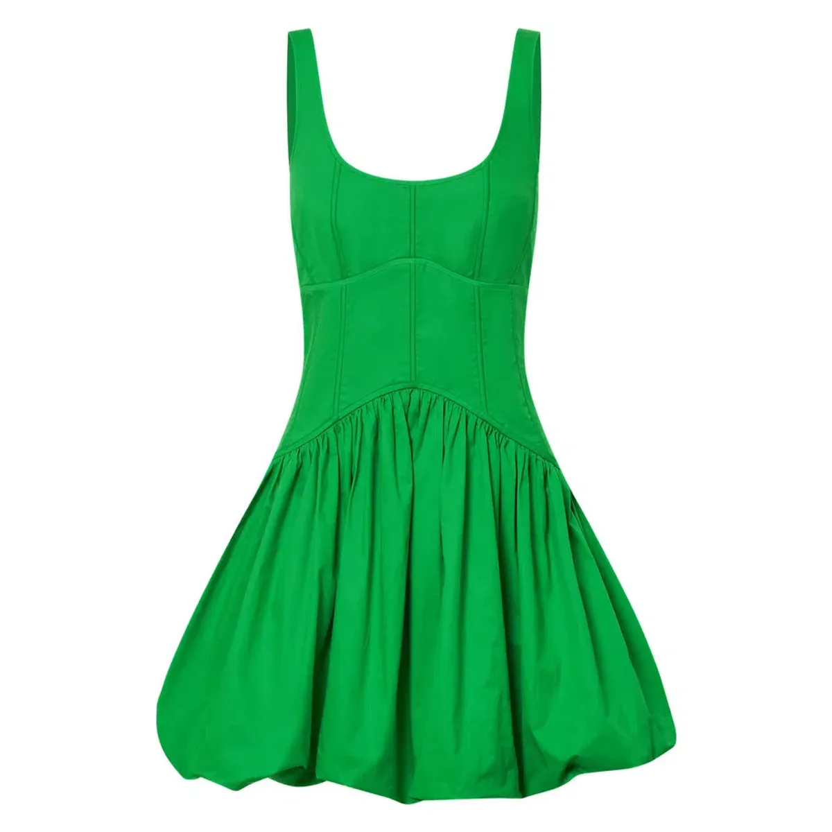Oroton Short Tie Back Bow Dress Jewel Green Size 8 - Image 8