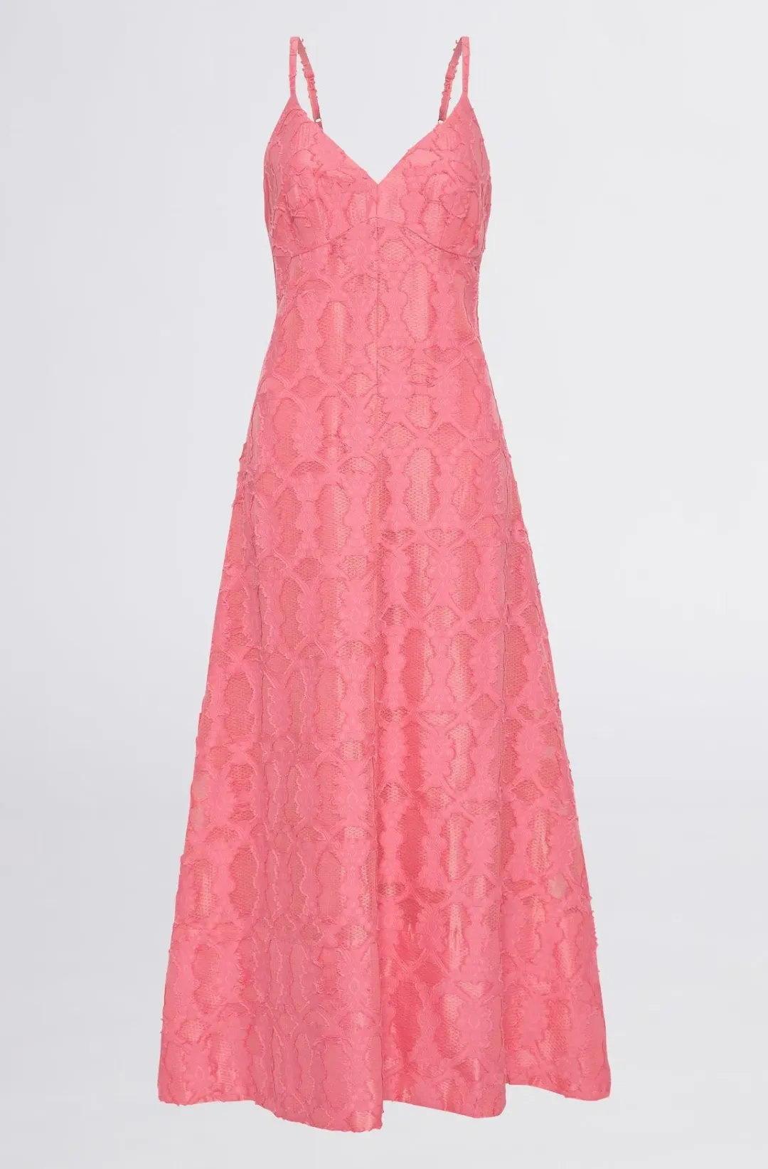 Sheike Whispers Lace Dress Candy Pink Size 14 for rent on The Volte - main image