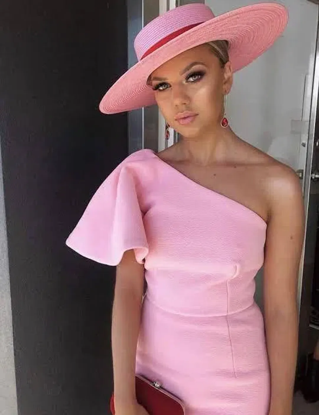 Sheike Unforgettable Mini Dress Pink Size 12 for rent on The Volte - main image