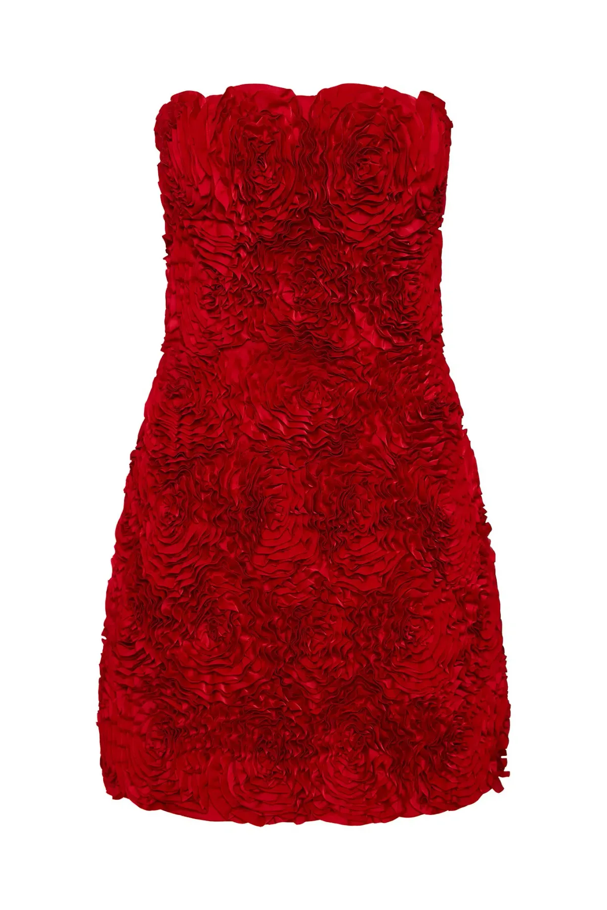 Aje Gazer Rosette Mini Dress Scarlet Red Size 8 - Image 3