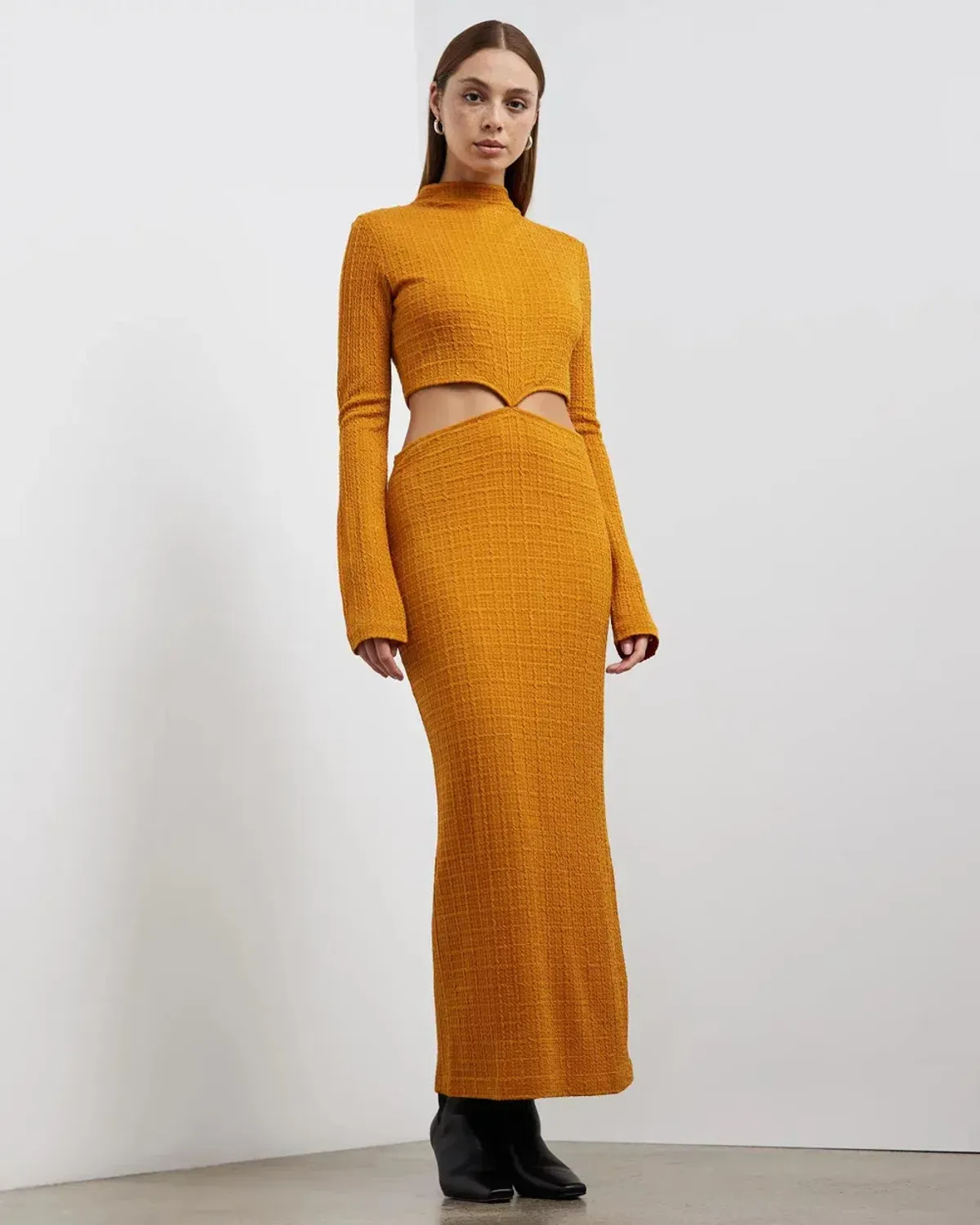 Camilla and Marc Nemesia Long Sleeve Dress Burnt Orange Size 10 - Image 1