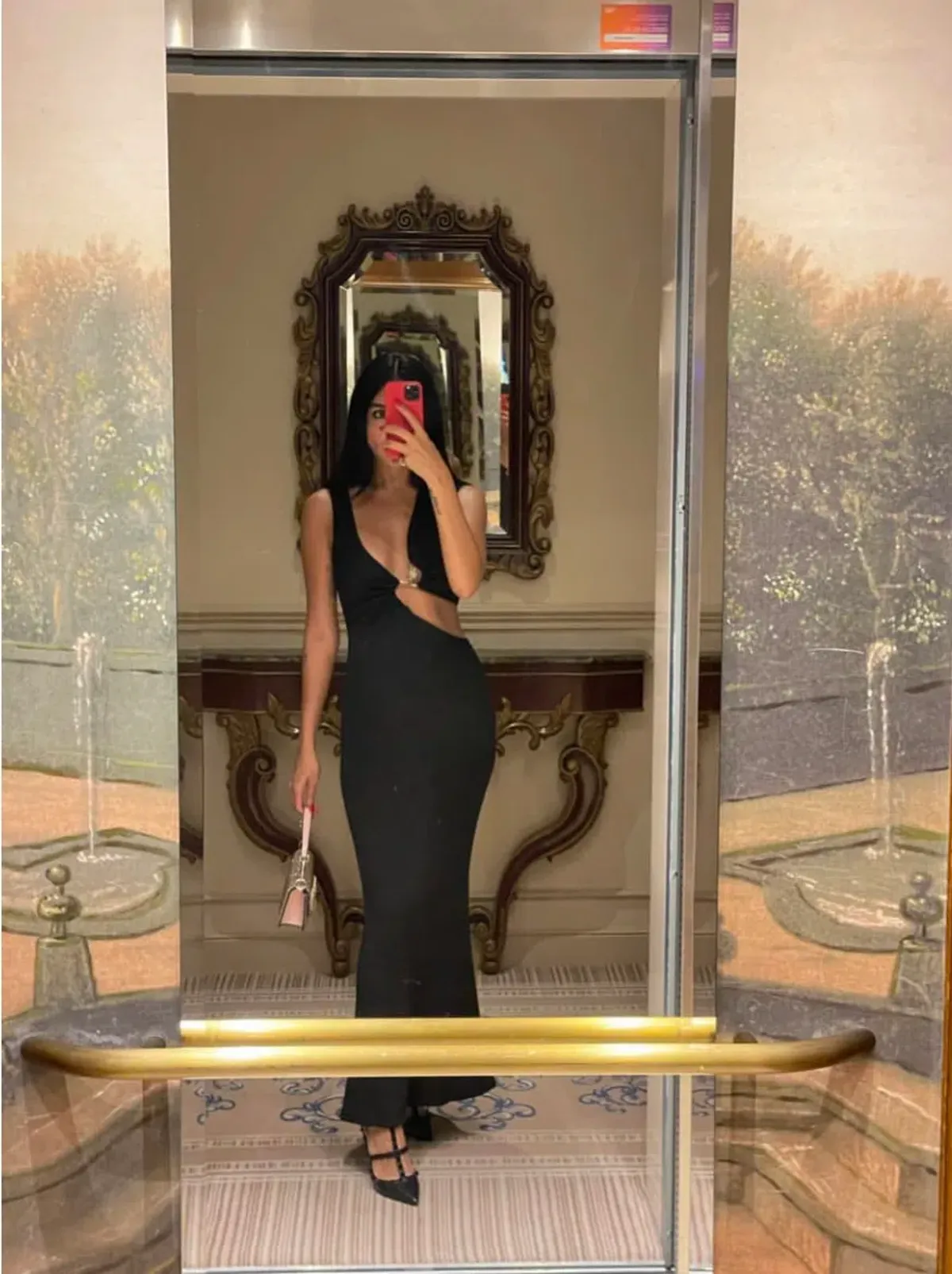 Christopher Esber Serpentine Crystal Stoned Tank Dress Black Size AU 6 - Image 1