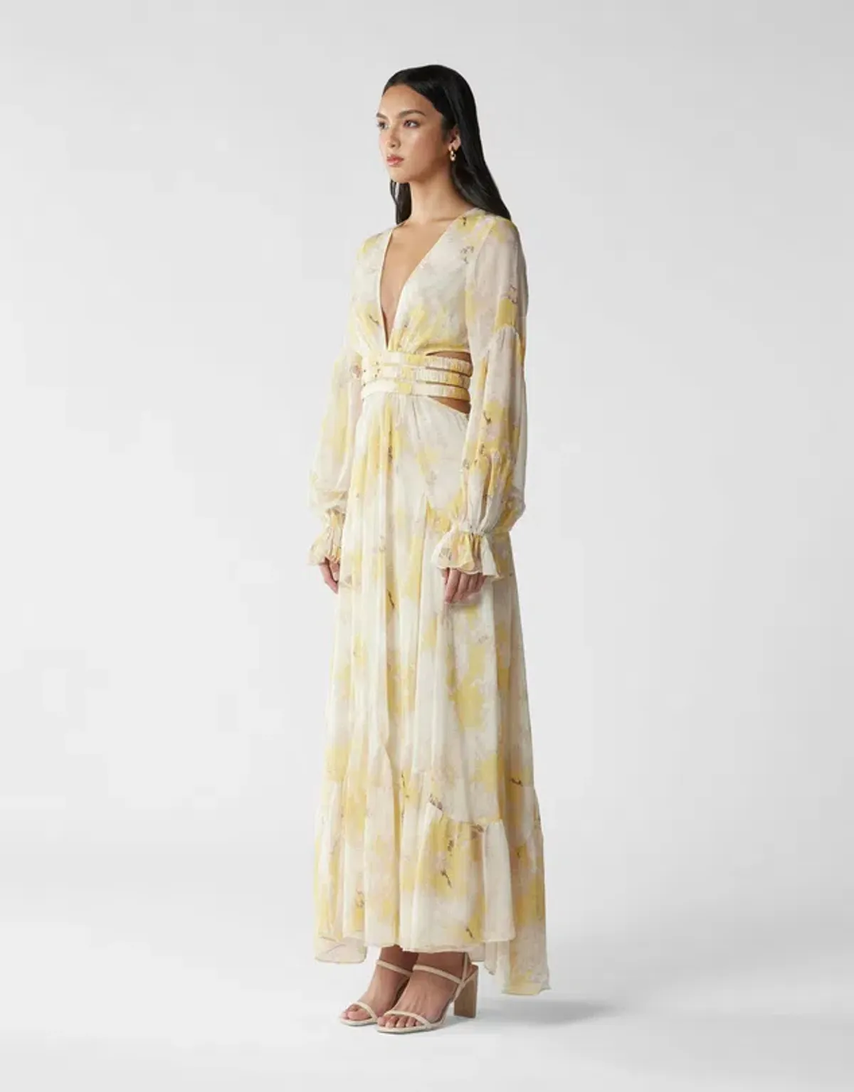 MVN La Lumber Maxi Dress Floral Print Size AU 10 - Image 5