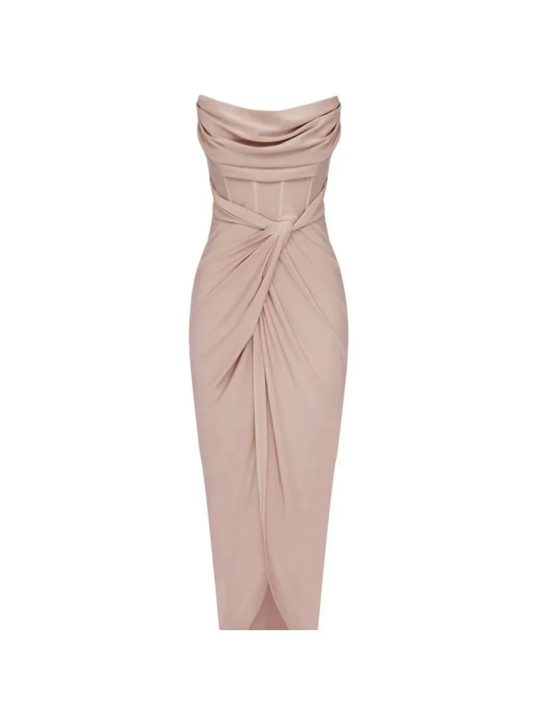 Sheike Cosmopolitan Dress in Blush Size AU 14  for rent on The Volte - main image