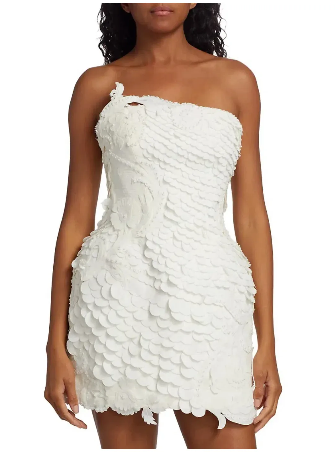 Zimmermann Tama Filigree Mini Dress Ivory Size 2 / AU 12  for rent on The Volte - main image