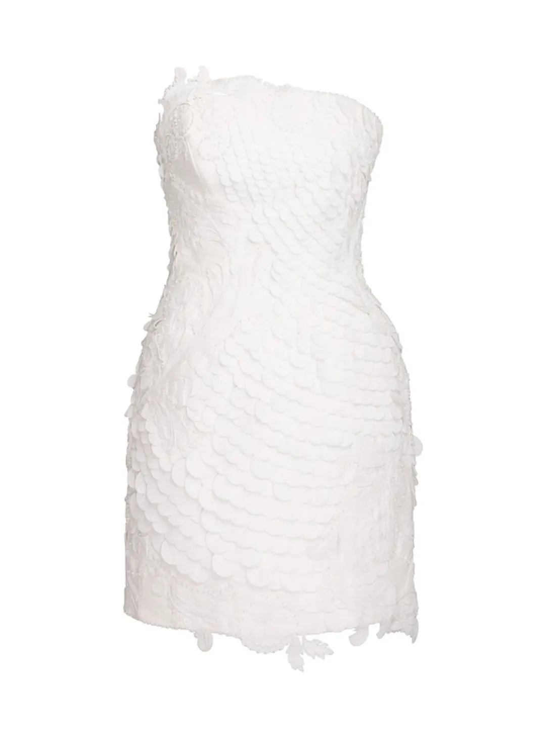 Zimmermann Tama Filigree Mini Dress Ivory Size 2 / AU 12  for rent on The Volte - main image