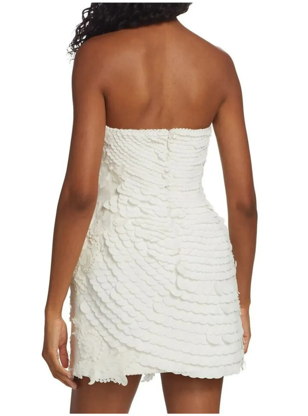 Zimmermann Tama Filigree Mini Dress Ivory Size 2 / AU 12  for rent on The Volte - main image