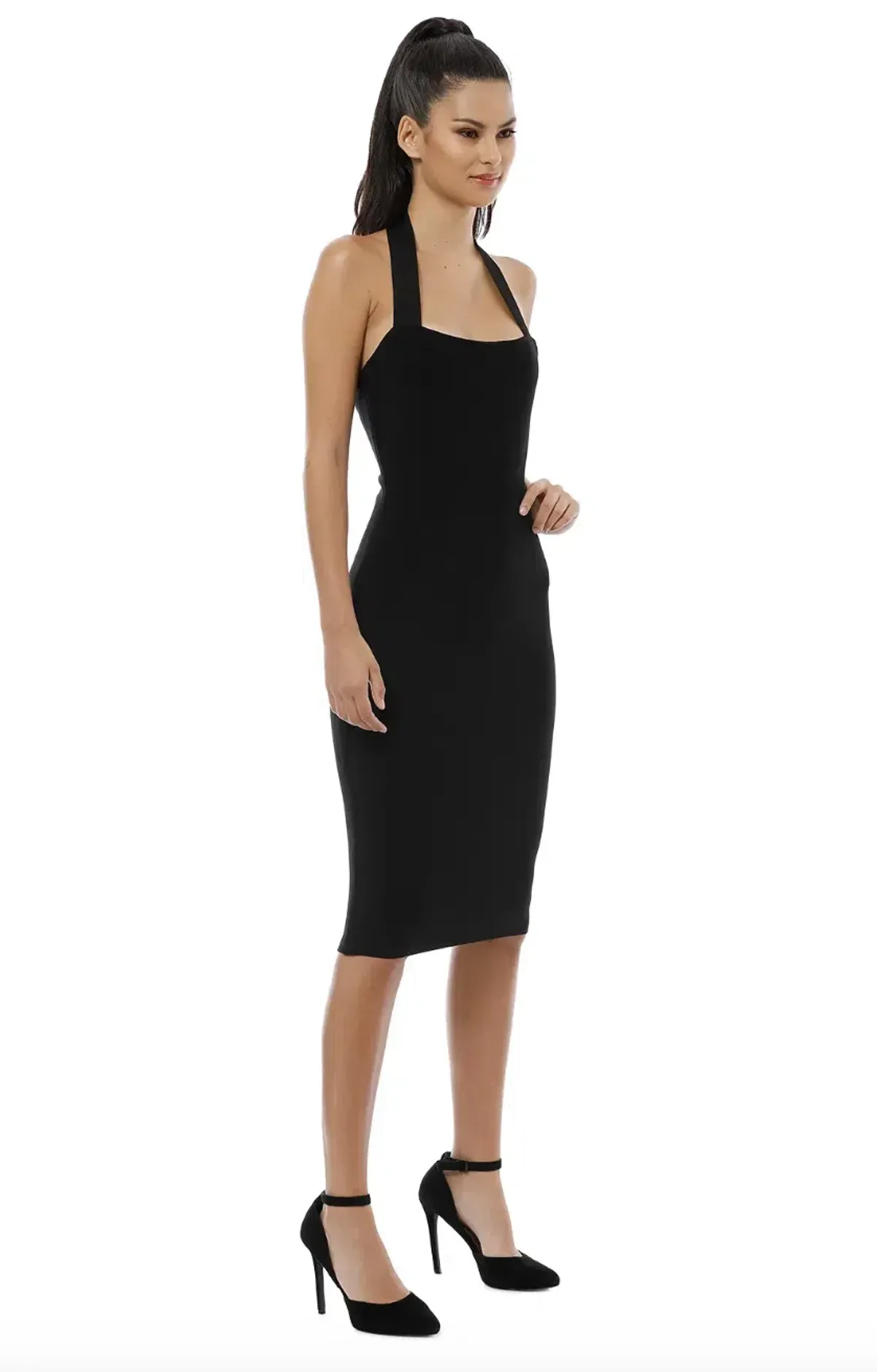 MISHA Julia Midi Dress Black Size 12 - Image 2