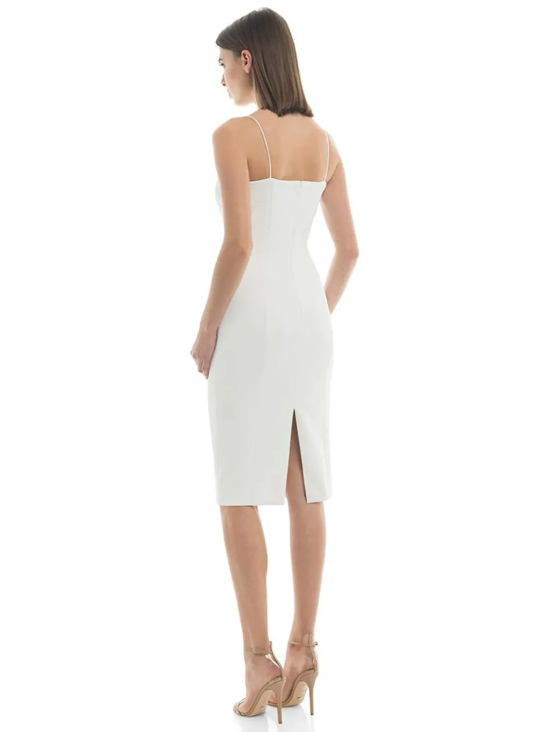 Misha Porchia Midi Dress Ivory Size 8 for rent on The Volte - main image
