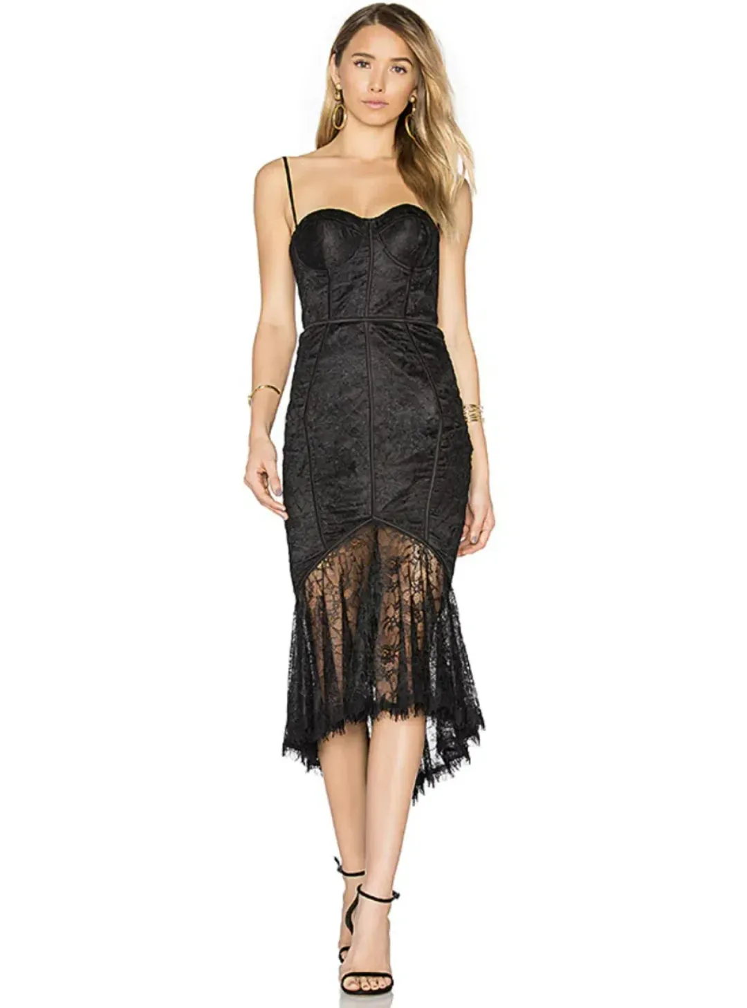 Misha Darlene Dress Black Size AU 14  for rent on The Volte - main image