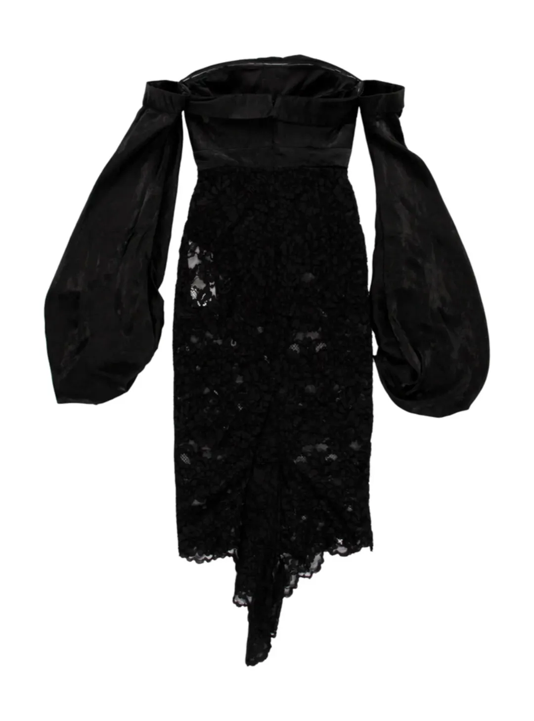 Misha Constance Midi Dress Black Size 14  for rent on The Volte - main image