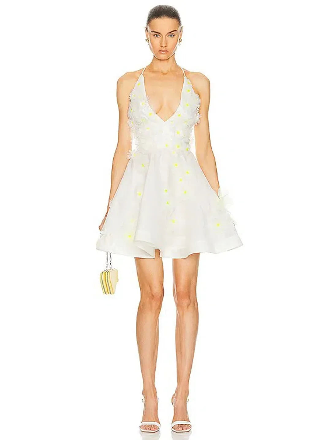Zimmermann Matchmaker Daisy Mini Dress Ivory Size 2 / AU 12  for rent on The Volte - main image