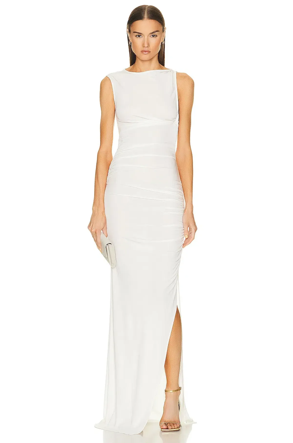 Christopher Esber Gesine Twisted Column Dress White Size 6 AU - Image 2