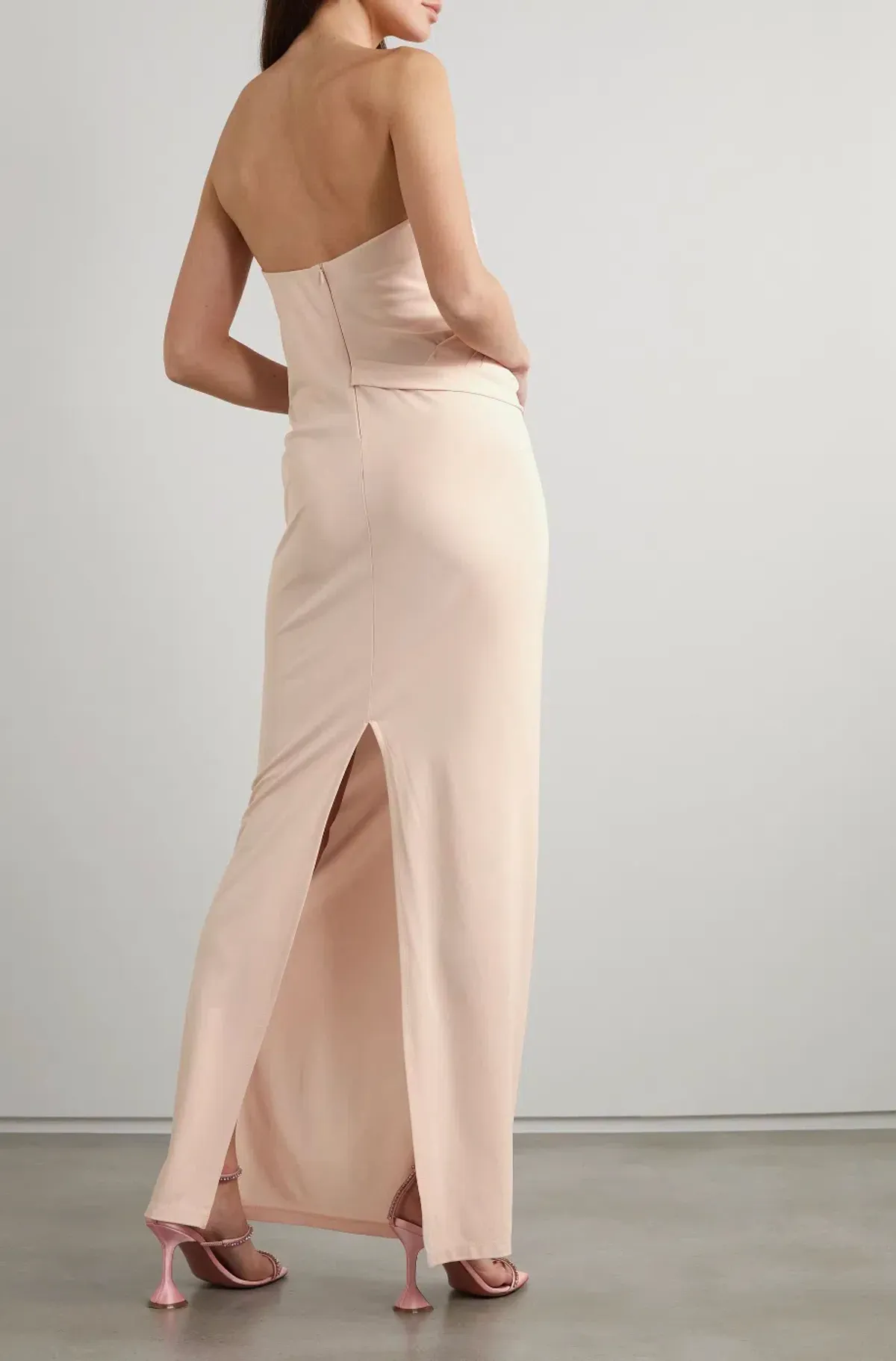 Christopher Esber Balm Strapless Ruched Dress Pink Size 6 AU - Image 2