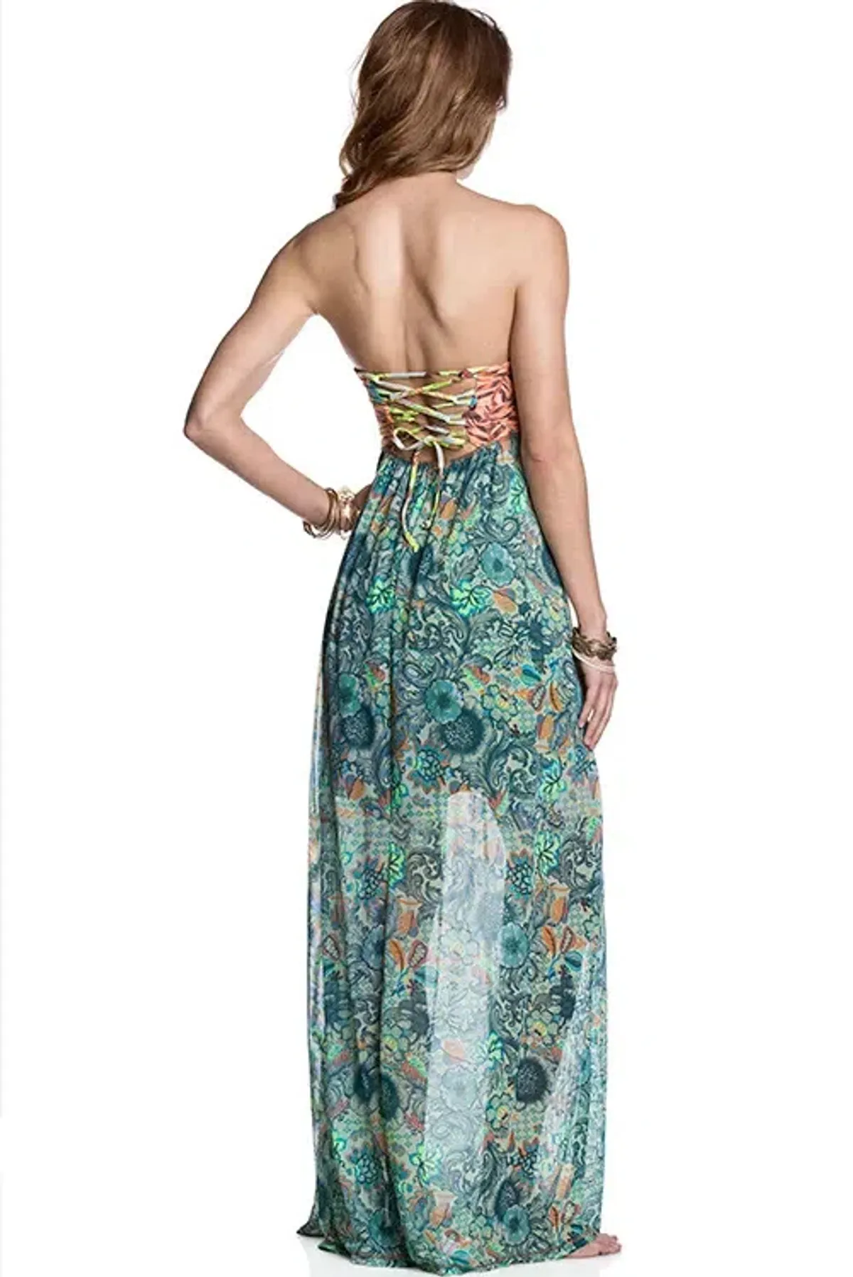 Maaji Swan Song Long Dress Multi Size S / AU 8 - Image 3