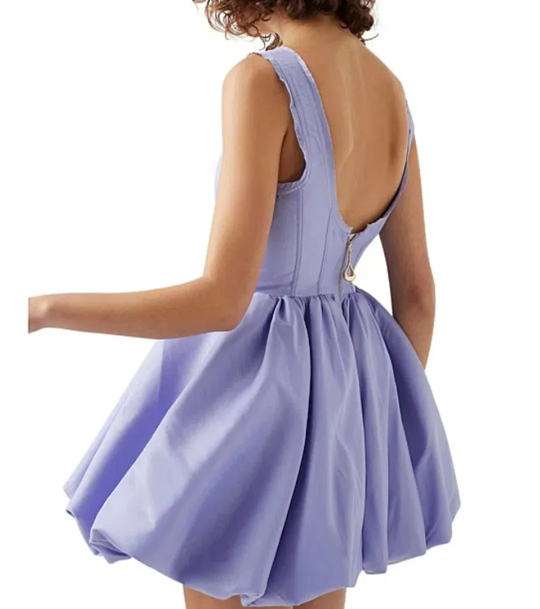 Aje Suzette Bubble Dress Periwinkle Size 12 for rent on The Volte - main image