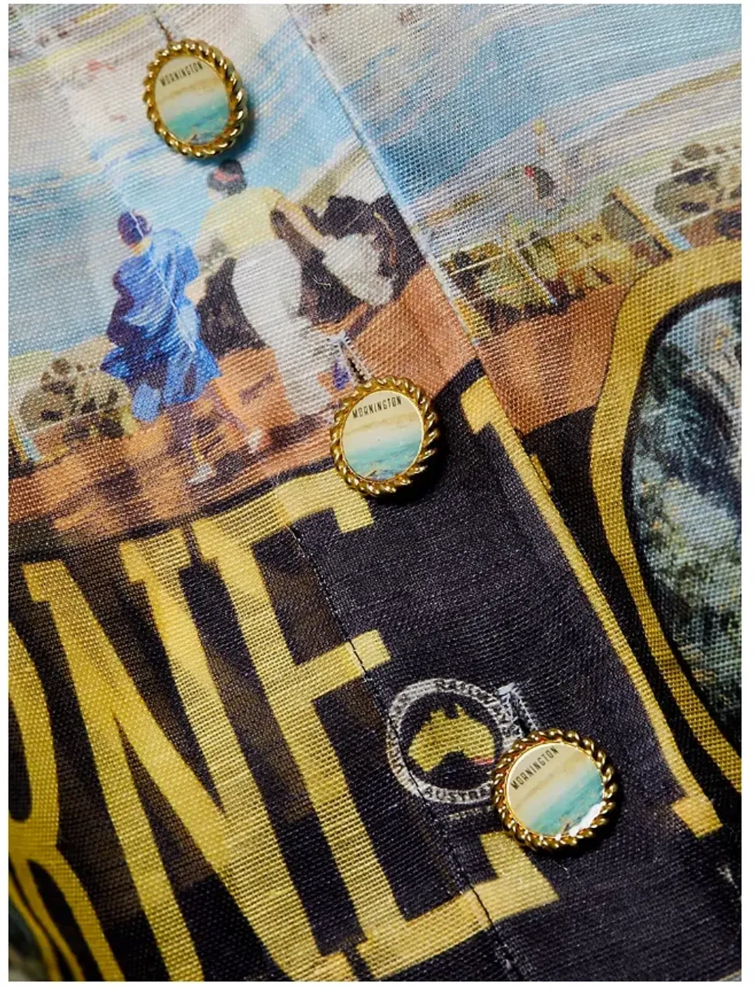 Zimmermann Postcard Shirt Mini Dress Lorne Print Size 1 / AU 10 for rent on The Volte - main image