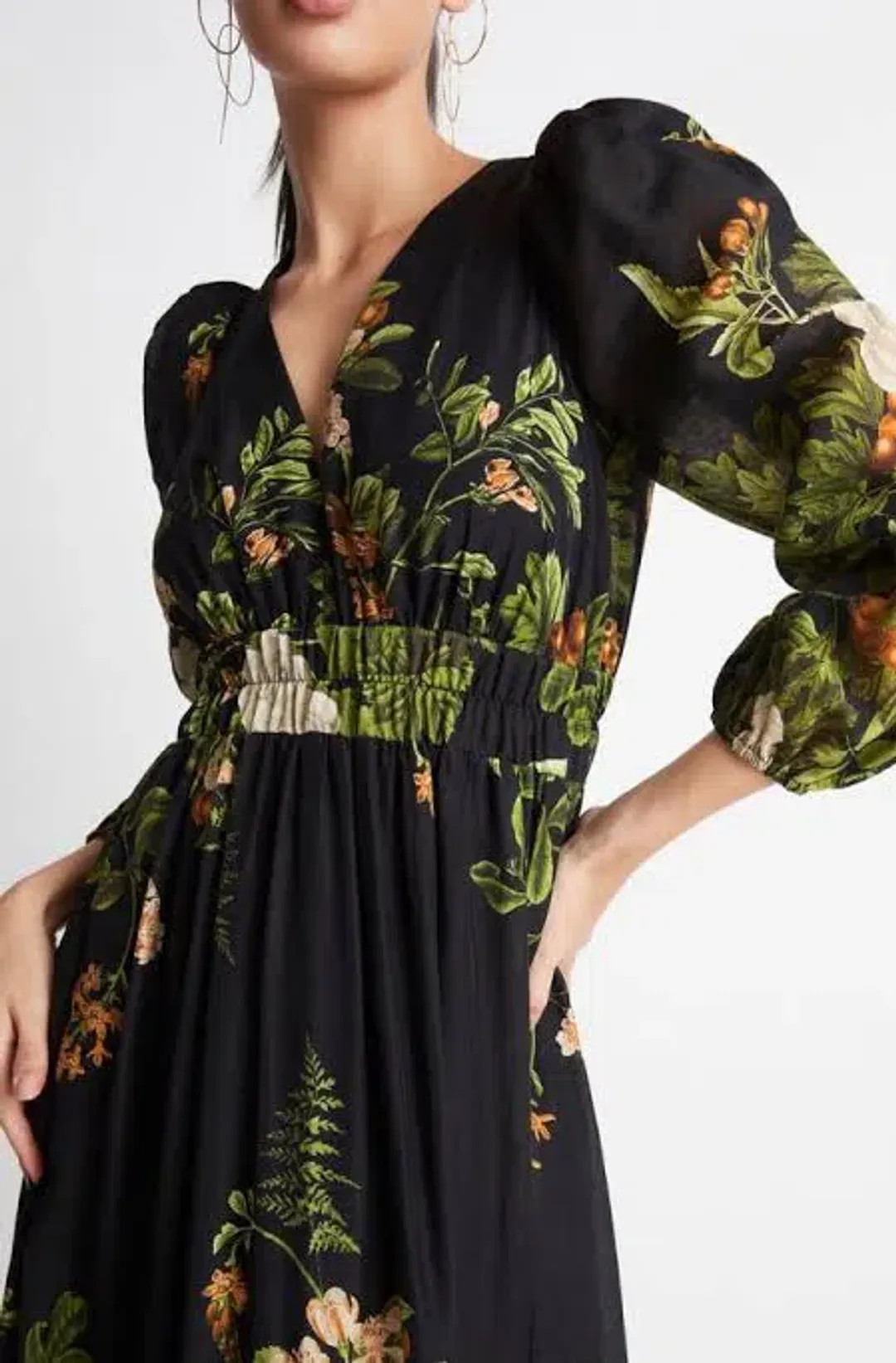 Sheike Garden of Eden Maxi Black Floral Size 16 for rent on The Volte - main image