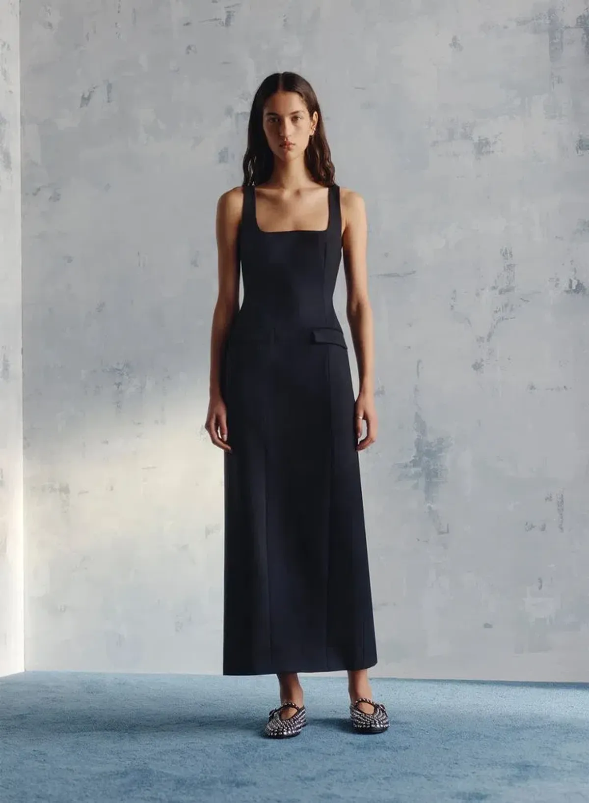 Anna Quan Ivana Maxi Dress Black Ink Size 12 - Image 2