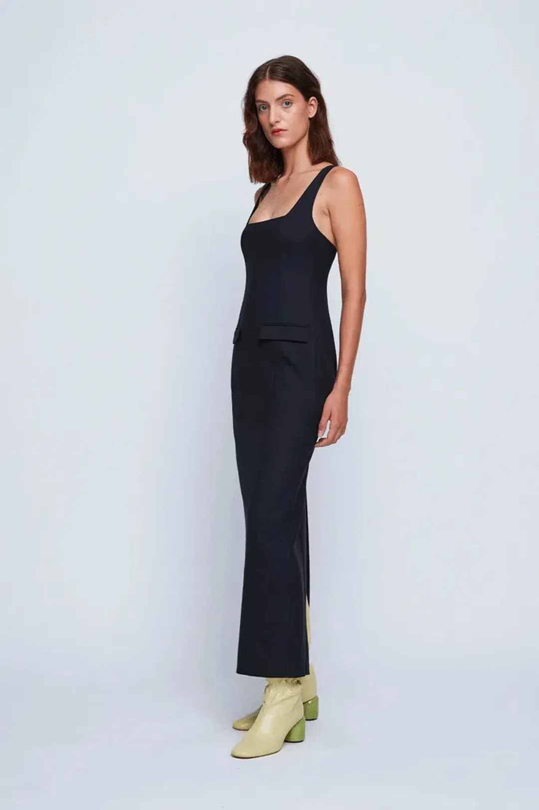 Anna Quan Ivana Maxi Dress Black Ink Size 12 for rent on The Volte - main image
