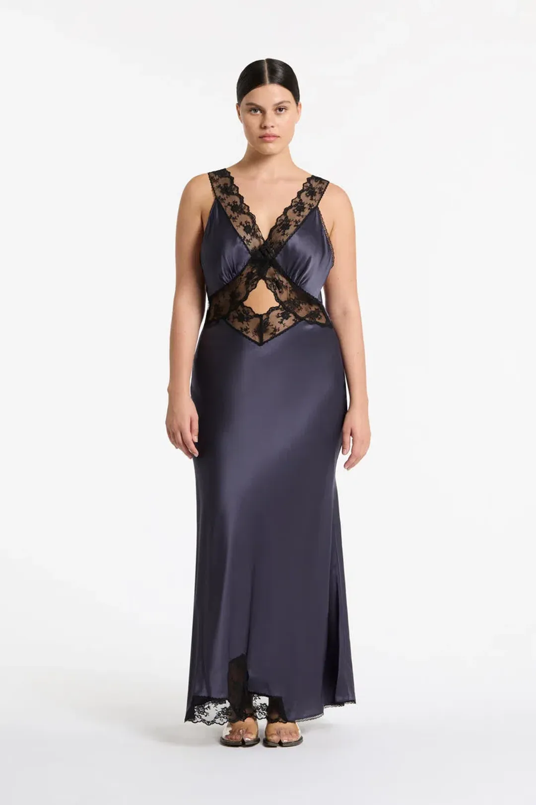 Sir the Label Aries Cut Out Gown Navy Size 2 / AU 12 for rent on The Volte - main image