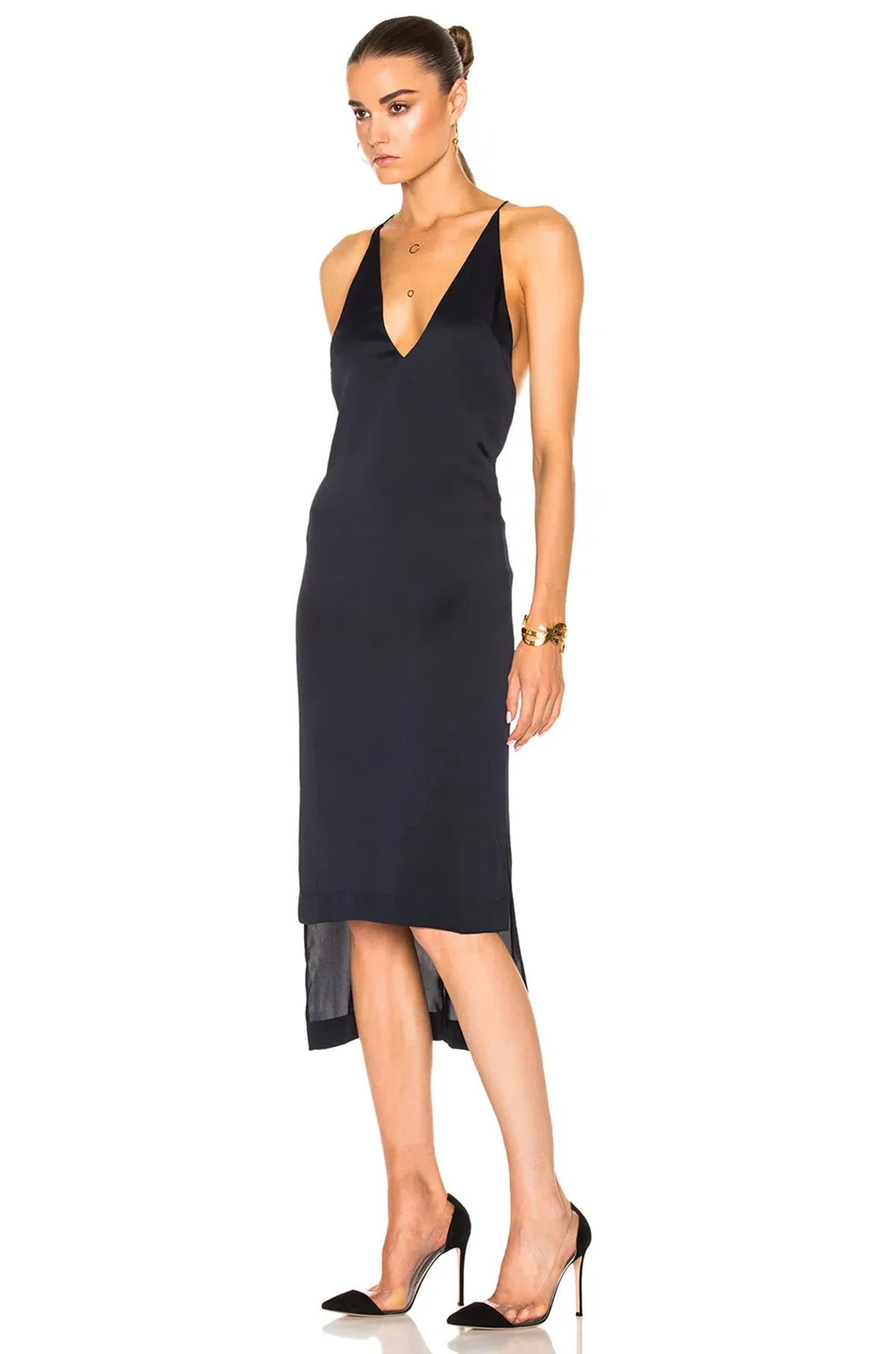 Dion Lee Fine Line Cami Slip Dress Black Size 10  - Image 7