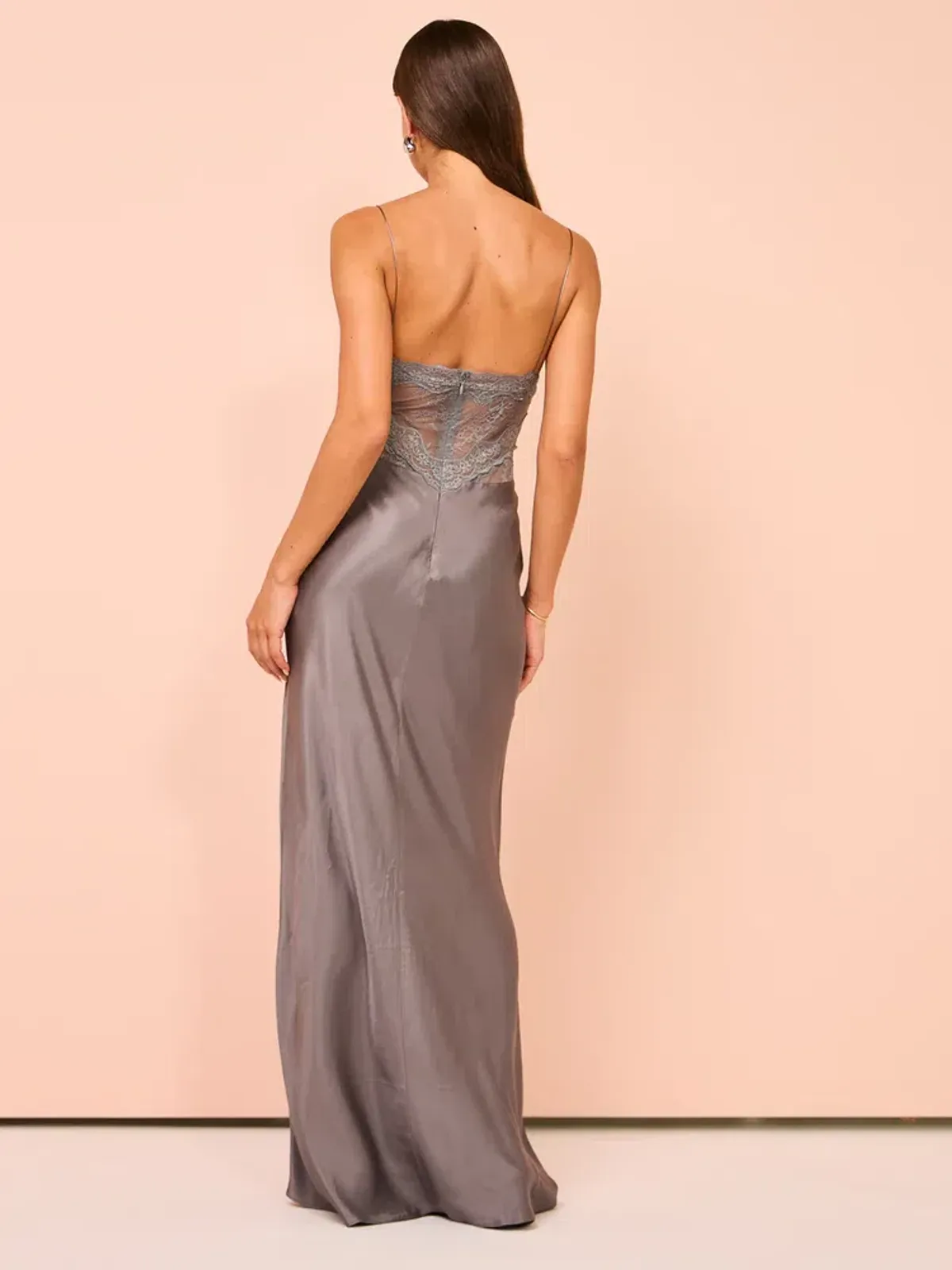 Bec & Bridge Amoras Gown in Grey Size 10 - Image 3