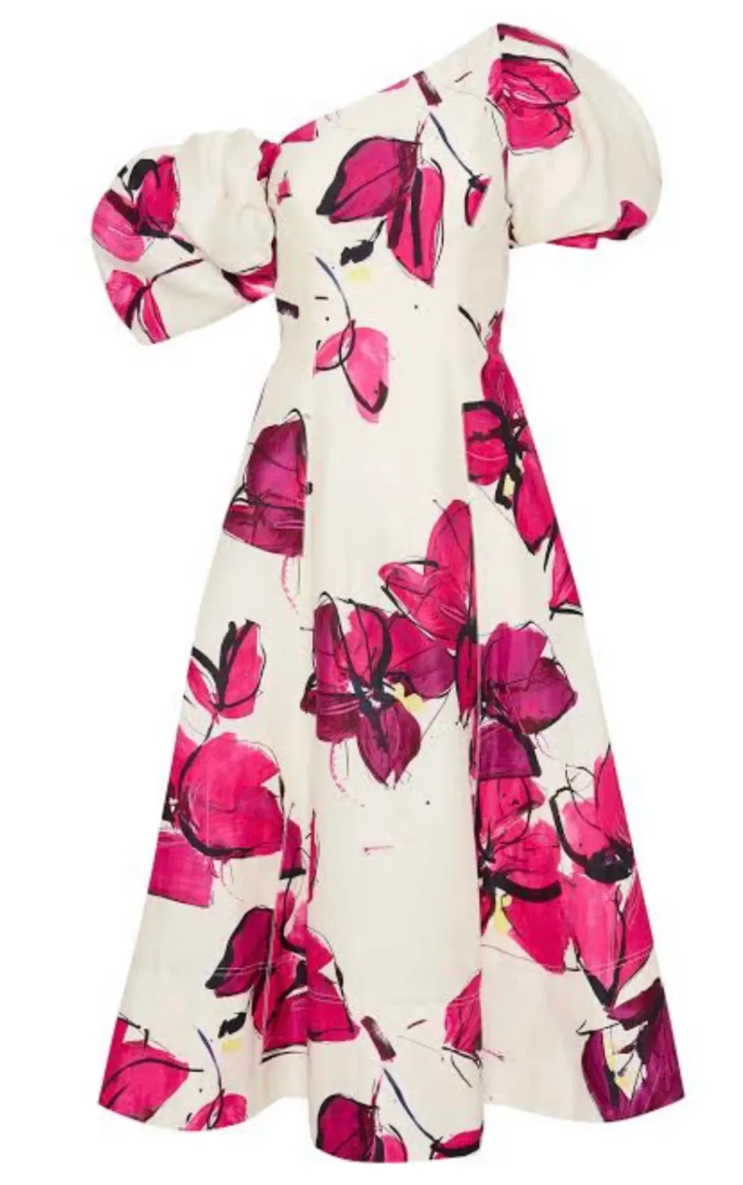 Aje Arista Tulip Midi Dress Floral Size 8 for rent on The Volte - main image