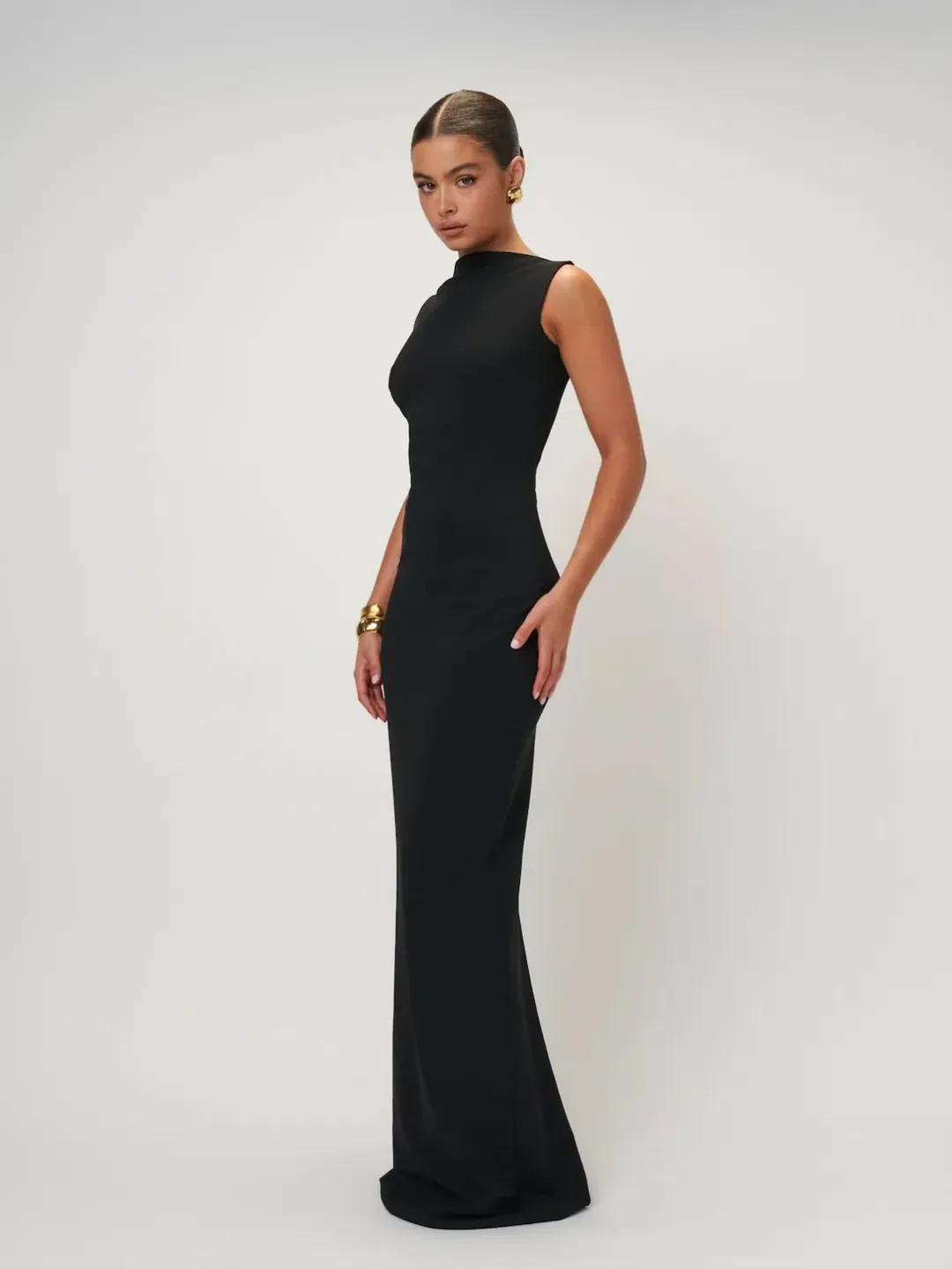 Effie Kats Verona Gown Black Size XS / AU 6-8 for rent on The Volte - main image
