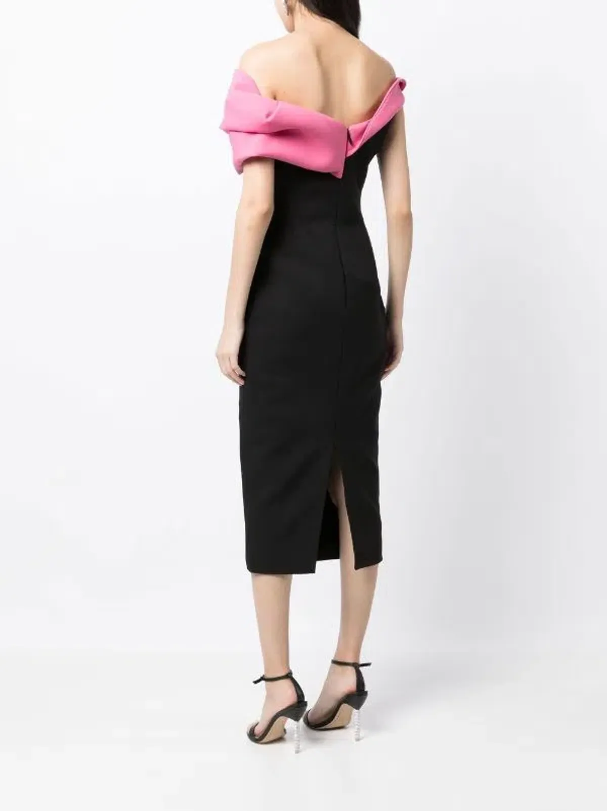 Rachel Gilbert Matteo Sleeveless Dress Pink/Black Size 0 / AU 6 - Image 3