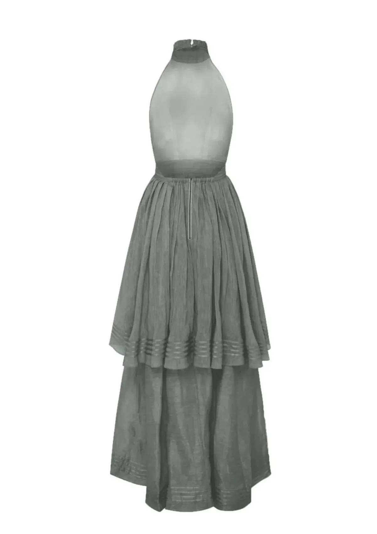 Aje Sienna Maxi Dress Grey Size 6 - Image 2