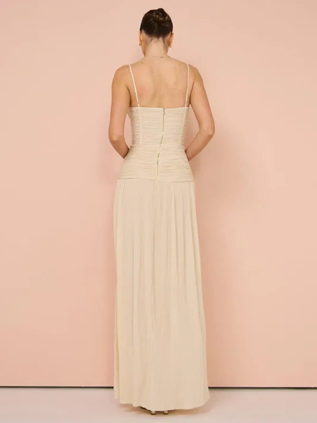 Manning Cartell Double Time Pleat Dress Nougat Size 8 - Image 3