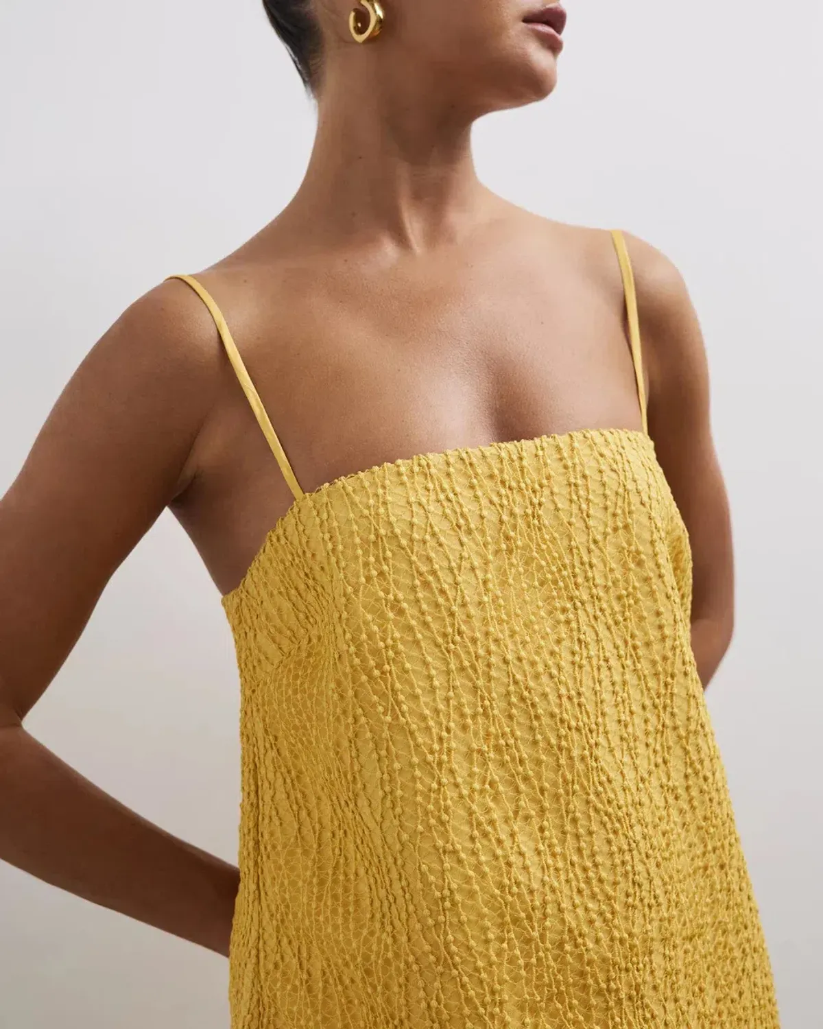 Lover Lina Mini Dress Golden Yellow Size 10 - Image 3