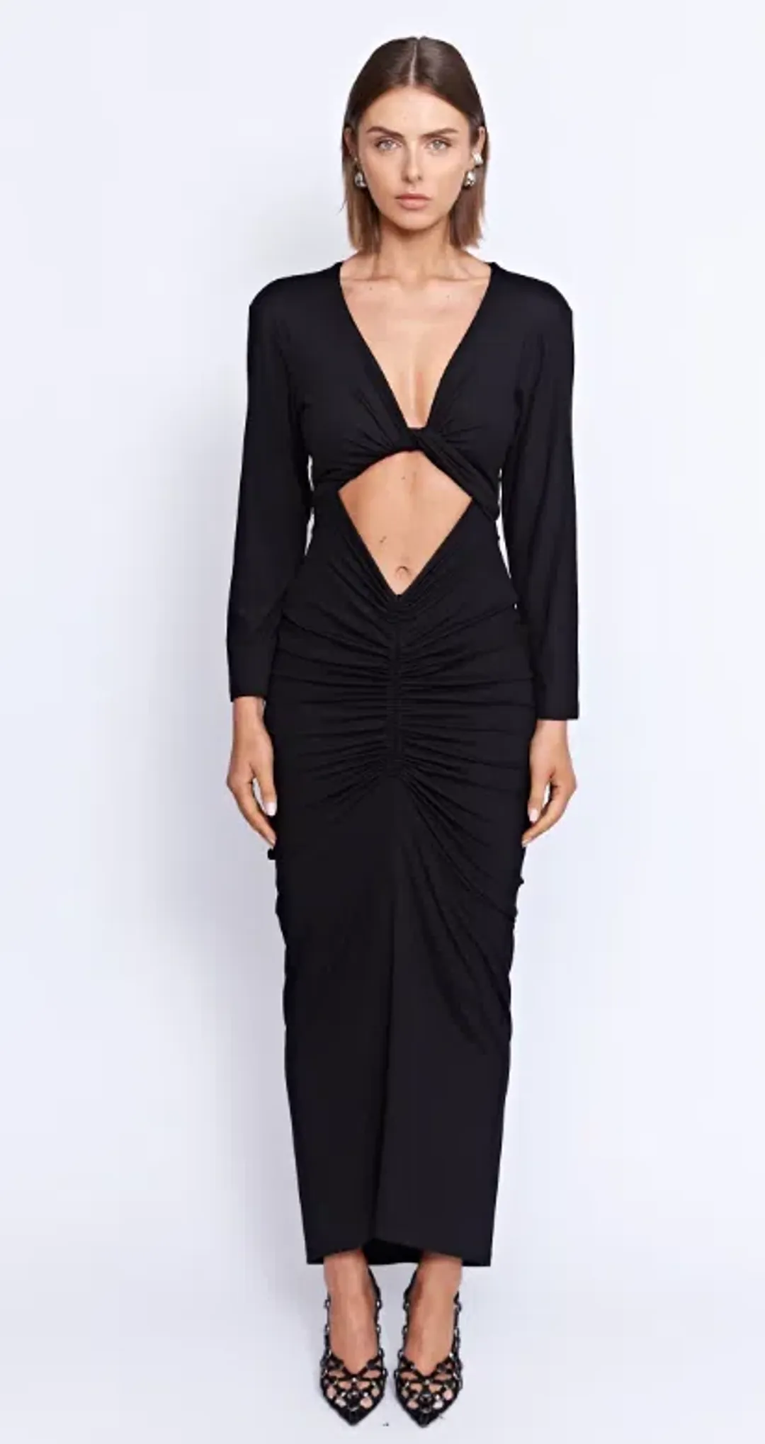 Pfeiffer Fontaine Midi Dress Crimson Orange Size M / AU 10 for rent on The Volte - main image