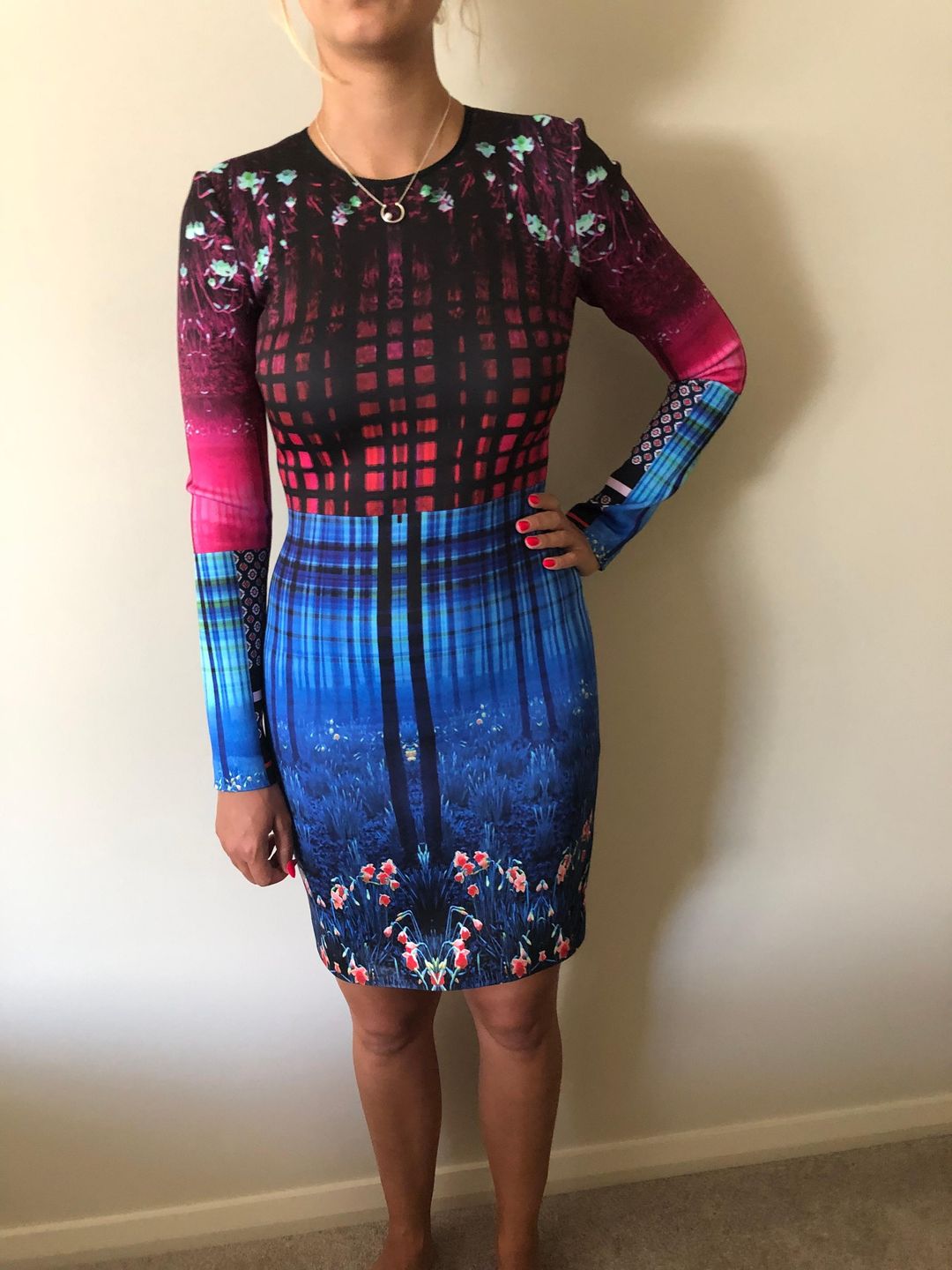 Clover Canyon Enchanted Woodlands Long Sleeve Dress Print Size 8 for rent on The Volte - main image